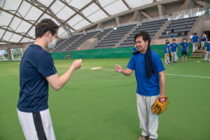 ソフトボール対外試合を行いました！①
